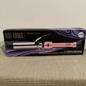 Hot Tools Professional 1 1/2" Titanium Curling Iron/Wand Pink - Brand New